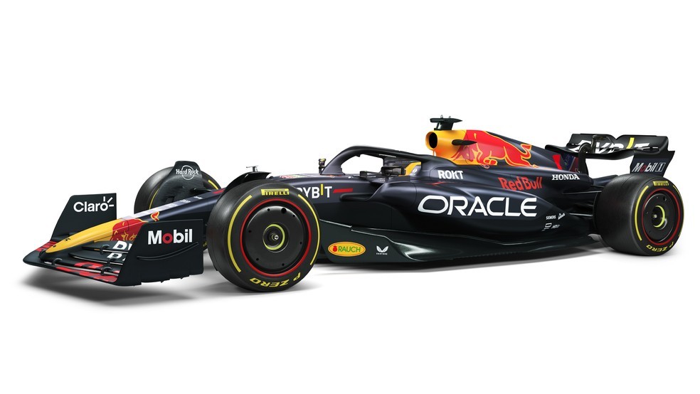 Novo carro da RBR para a temporada 2023 — Foto: Divulgação