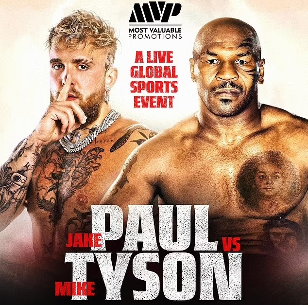 Mike Tyson x Jake Paul: pugilista confirma combate contra youtuber nos EUA — Foto: Divulgação / Netflix