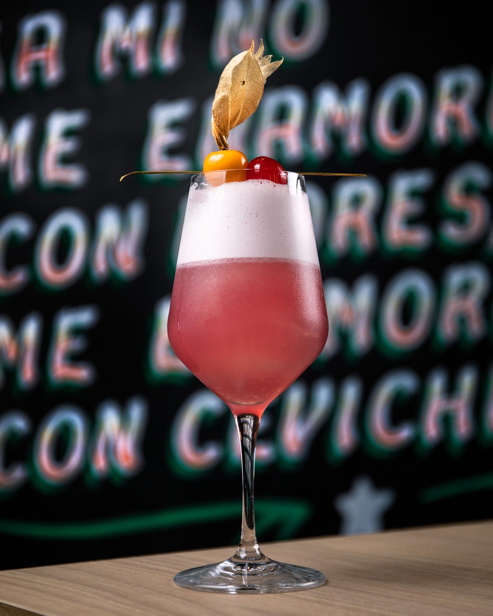 Drink do QCeviche! para o dia da mulher — Foto: Divulgação/Tomás Rangel