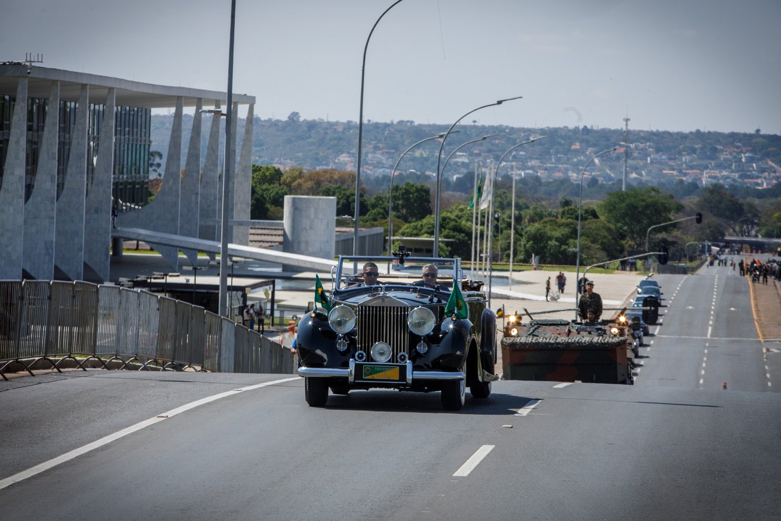 7 de Setembro: militares ensaiam para desfile na Esplanada dos Ministérios, em Brasília. — Foto: Brenno Carvalho/Agência O Globo