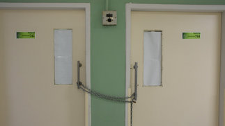 Duas salas de enfermaria na unidade Semi-intensiva do 7° anda no Hospital Federal da Lagoa — Foto: Reprodução relatório