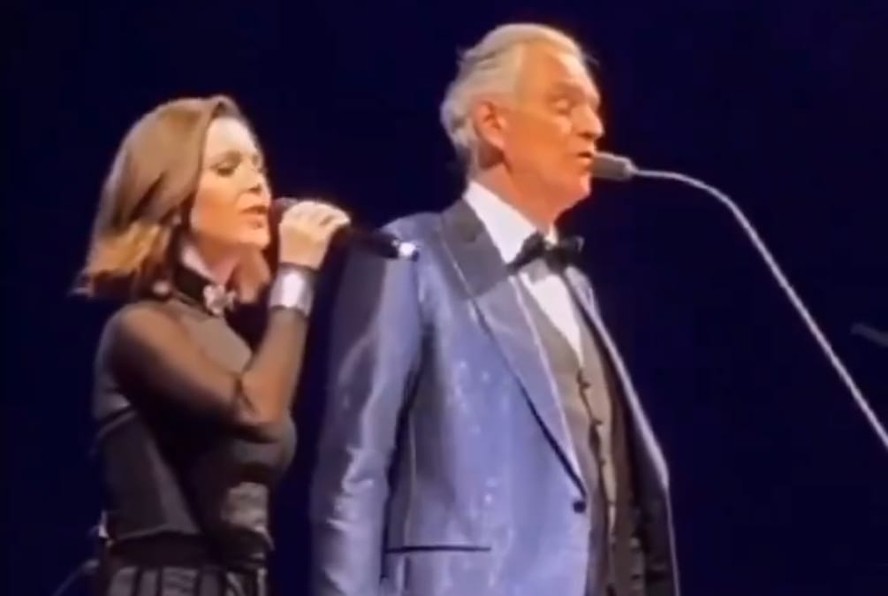 Sandy e Andrea Bocelli em BH: dueto