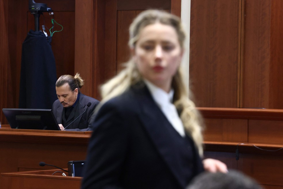 Amber Heard e Johnny Depp AFP — Foto: AFP/AFP