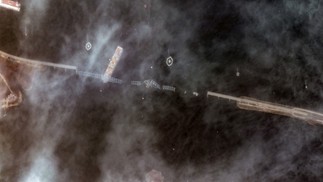 Ponte de Baltimore: imagens de satélite mostram queda e colisão de navio por ângulo inédito; veja fotos — Foto: Maxar Technologies/Reprodução