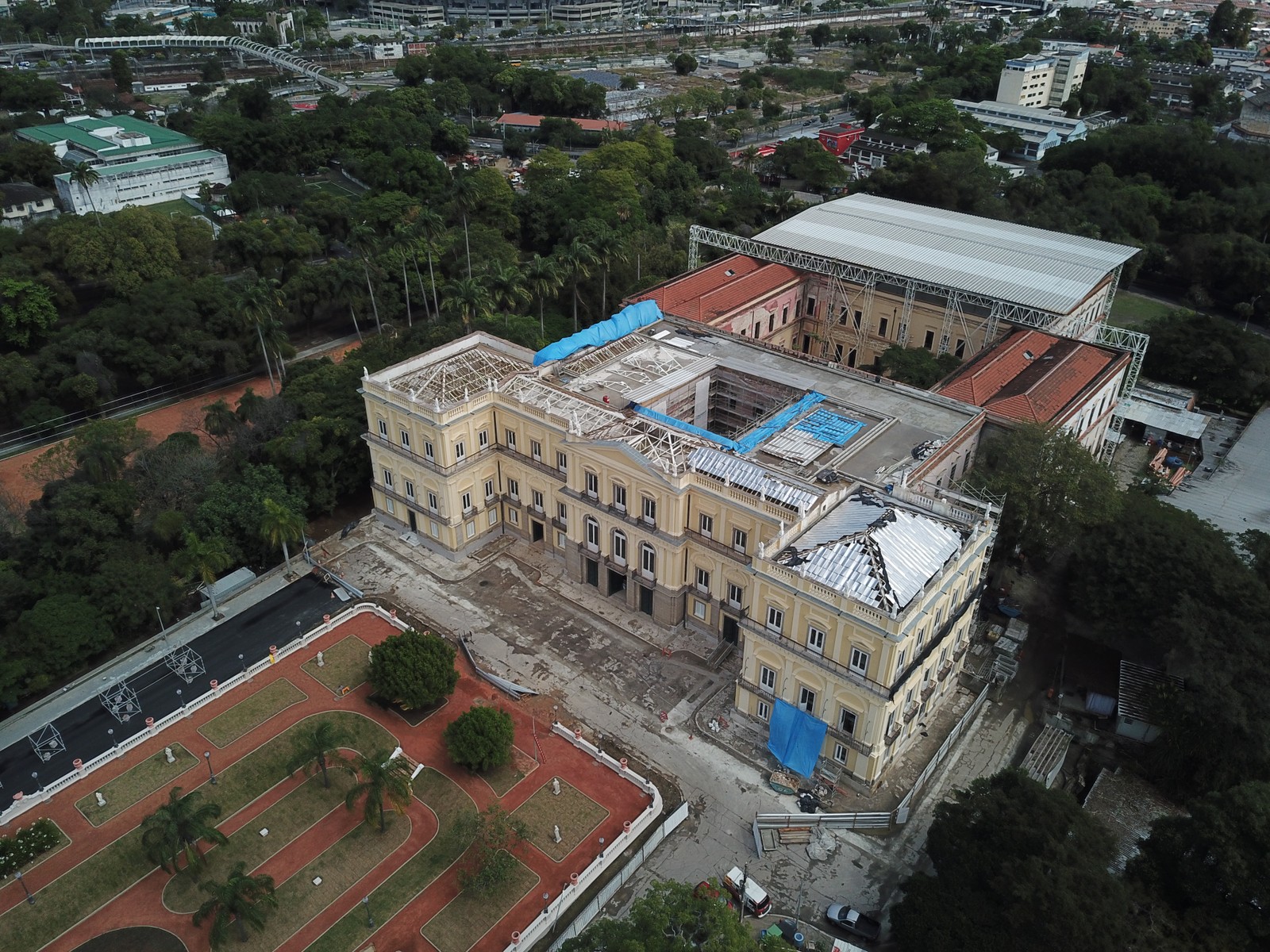 Incêndio que destruiu parte do Museu Nacional completa quatro anos neste dia 2 de setembro.  — Foto: Custodio Coimbra