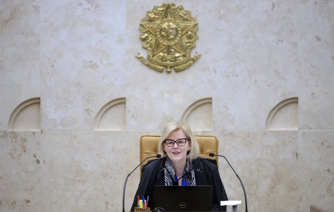 A ministra Rosa Weber, presidente do Supremo Tribunal Federal