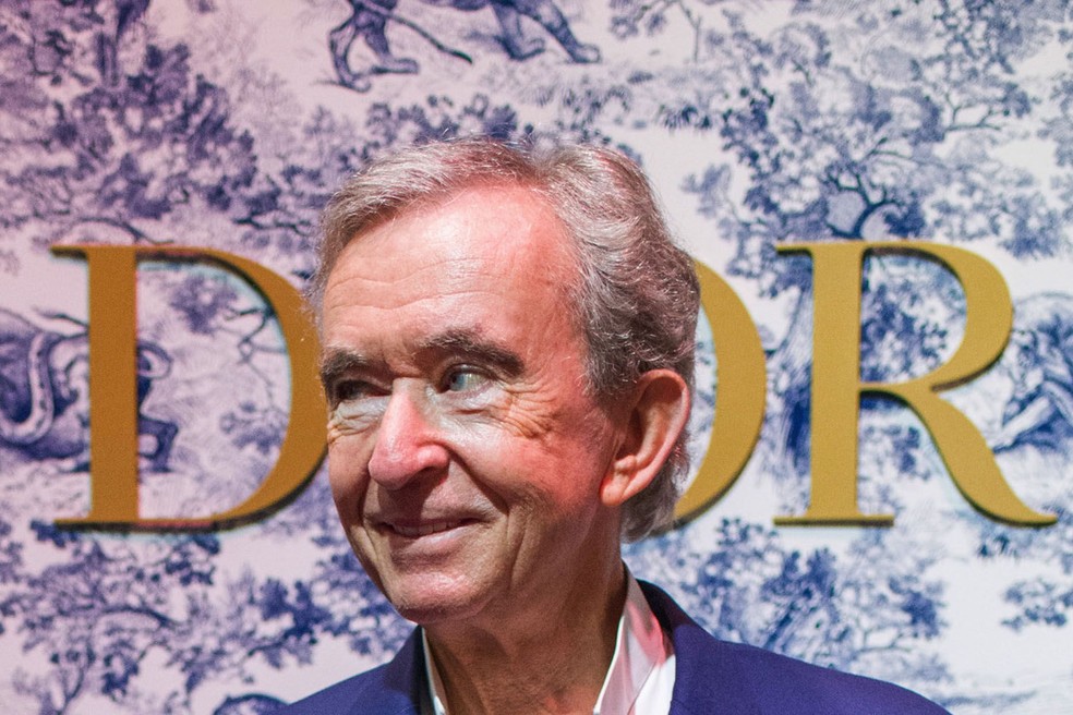 Bernard Arnault, dono da grife Louis Vuitton, é o mais rico do mundo — Foto: Bloomberg