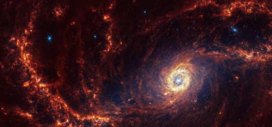 Galáxia espiral NGC 1672 — Foto: Nasa
