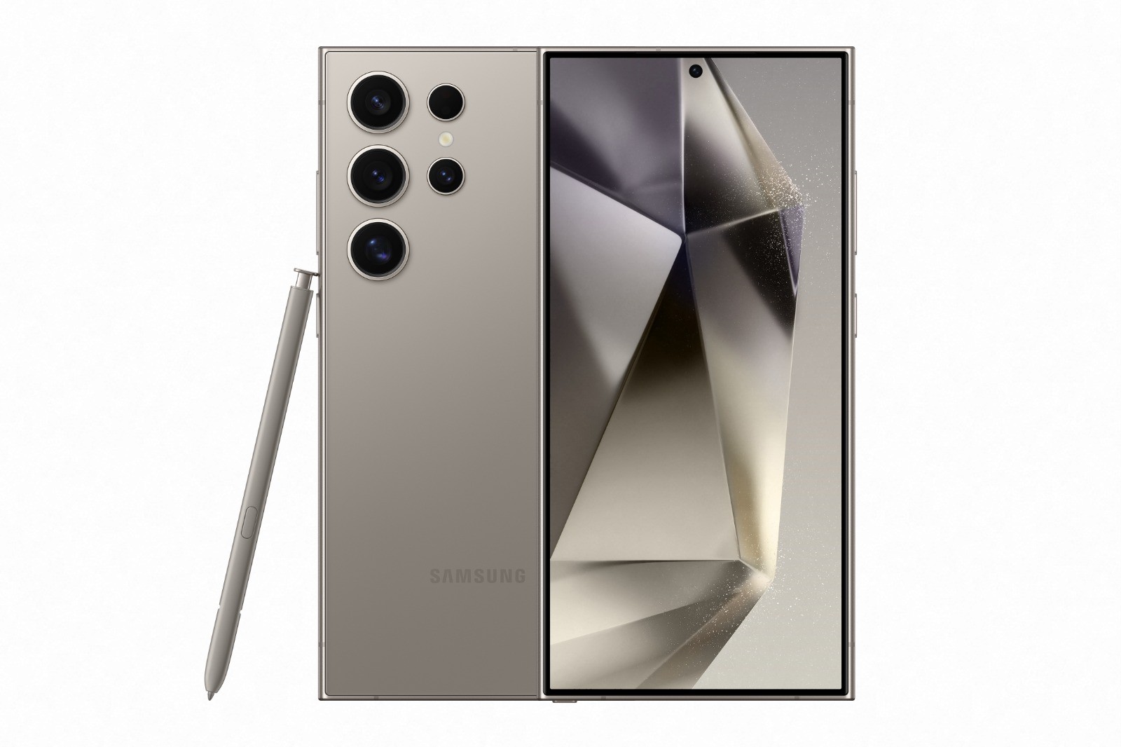 Samsung lança linha S24. Modelo mais top,o S24 Ultra, terá processador Snapdragon, da Qualcomm, com recursos de IA — Foto: Divulgação