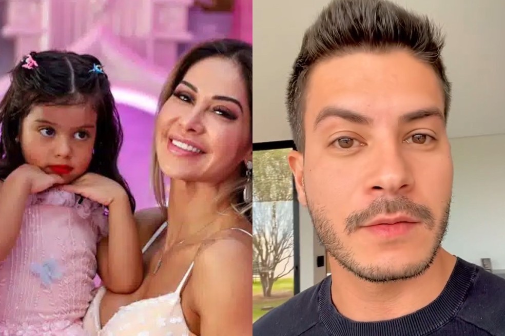 Arthur Aguiar rebate Maíra Cardi após polêmica com a filha — Foto: Reprodução/Instagram