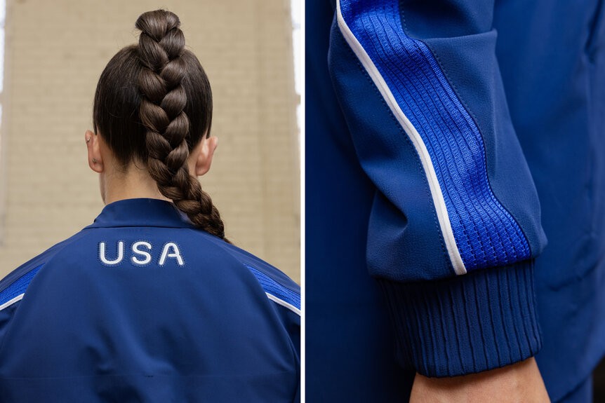 Uniforme dos Estados Unidos, nas Olimpíadas de Paris 2024 — Foto: Reprodução