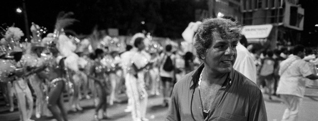 Capitão Guimarães, então presidente da Liesa, em 1988. — Foto: Ricardo Beliel / Agência O Globo