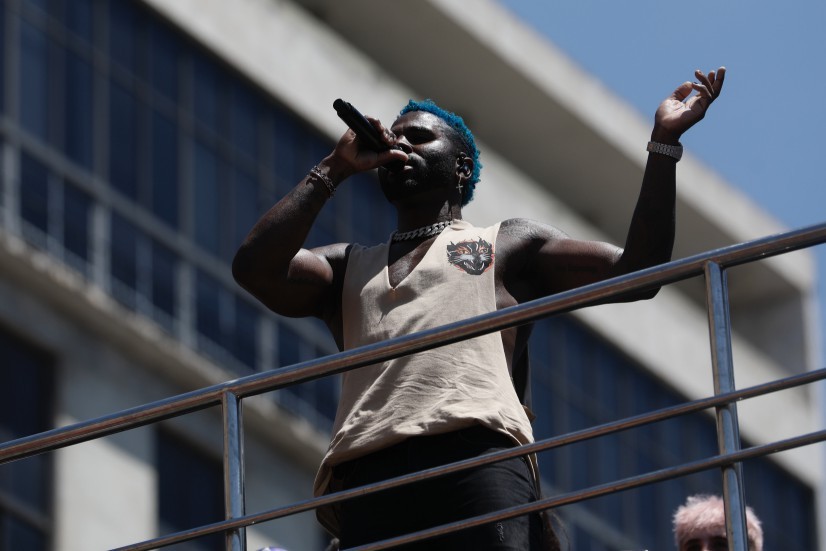 O cantor americano Jason Derulo foi a apresentação internacional surpresa prometida por Anitta — Foto: Guito Moreto/Agência O Globo