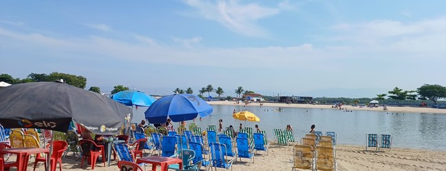 Piscinão de Ramos é opção para se refrescar em onda de calor no Rio de Janeiro — Foto: Divulgação/Gustavo Silva