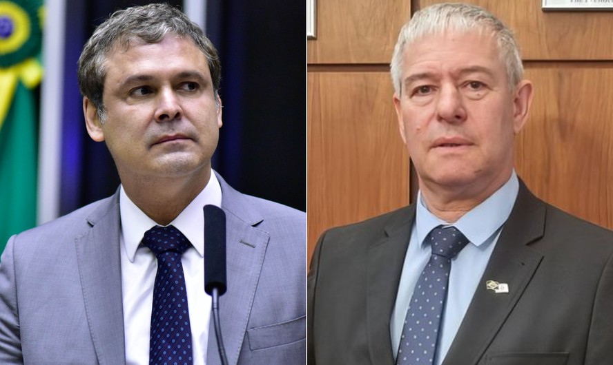 O deputado federal Lindbergh Farias (PT-RJ) e o embaixador de Israel no Brasil, Daniel Zonshine