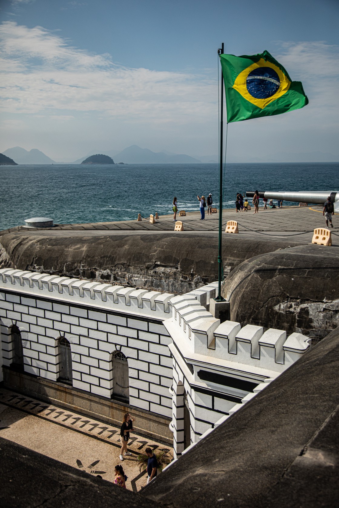 No Forte, há um museu sobre sua história e exposições sobre o Exército Brasileiro — Foto: Hermes de Paula
