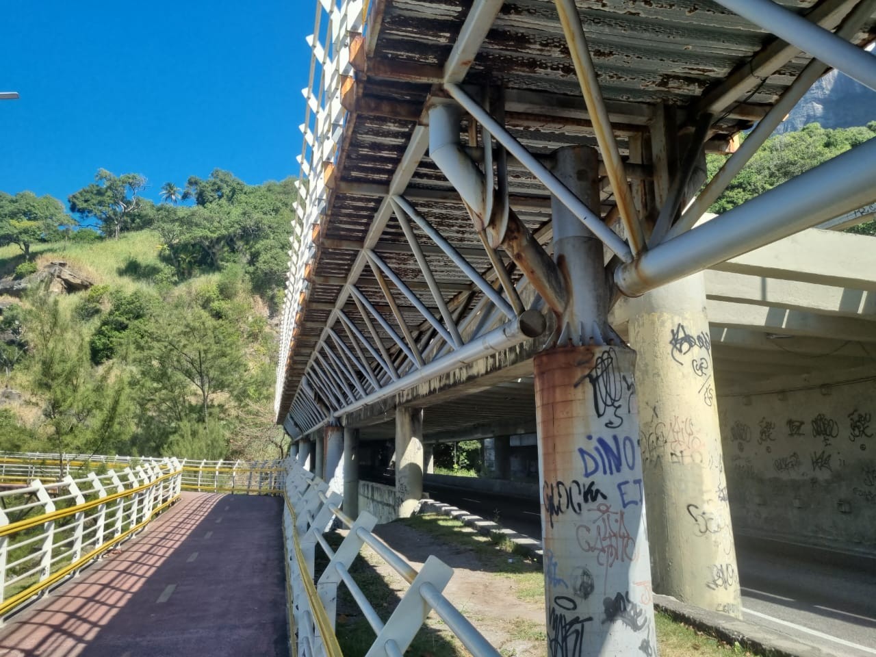 A Ciclovia Tim Maia está interditada desde 2019 pela Justiça — Foto: Felipe Travassos