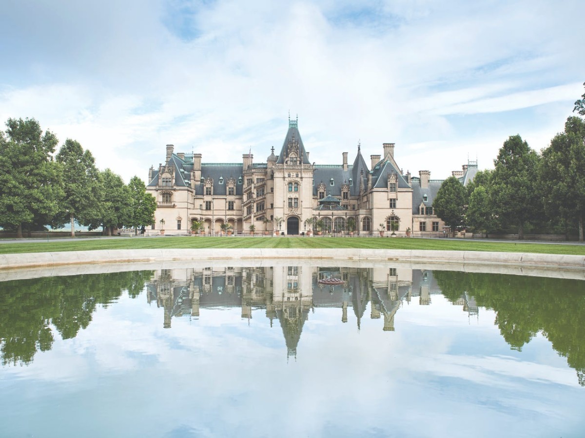 Fechada do palácio da família Vanderbilt — Foto: The Biltmore Company