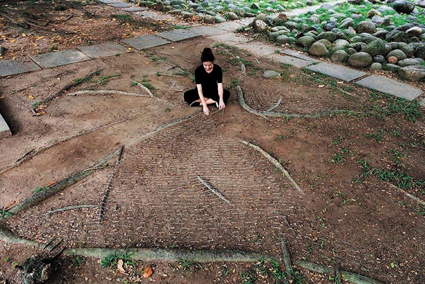 Obra de Maria Laet que integra a exposição 'Lugar de estar: o legado de Burle Marx', em cartaz no MAM-Rio — Foto: Divulgação/Andrea Capella