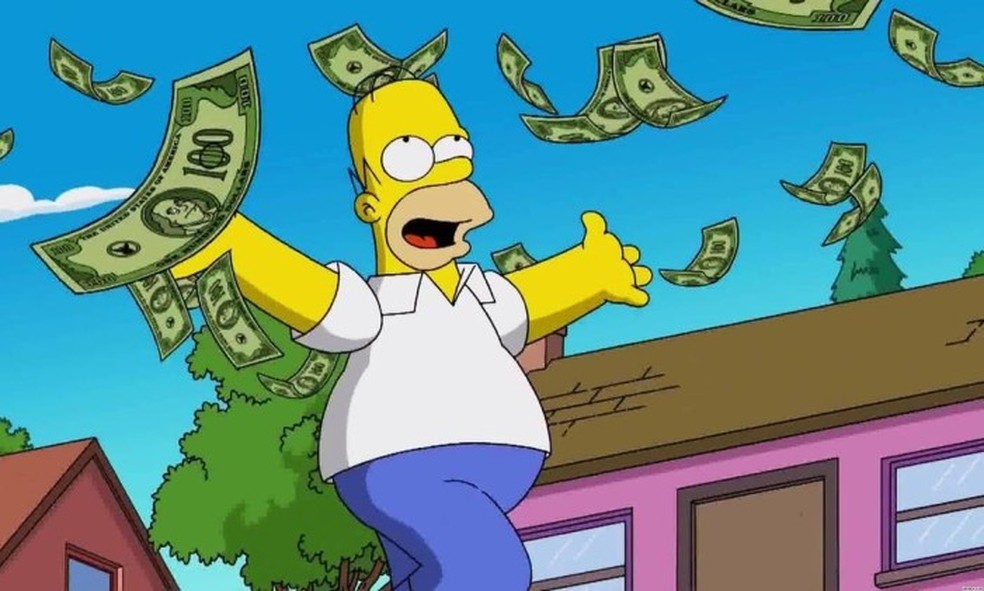Episódio de 'Os Simpsons' que tornou Homer milionário — Foto: Reprodução