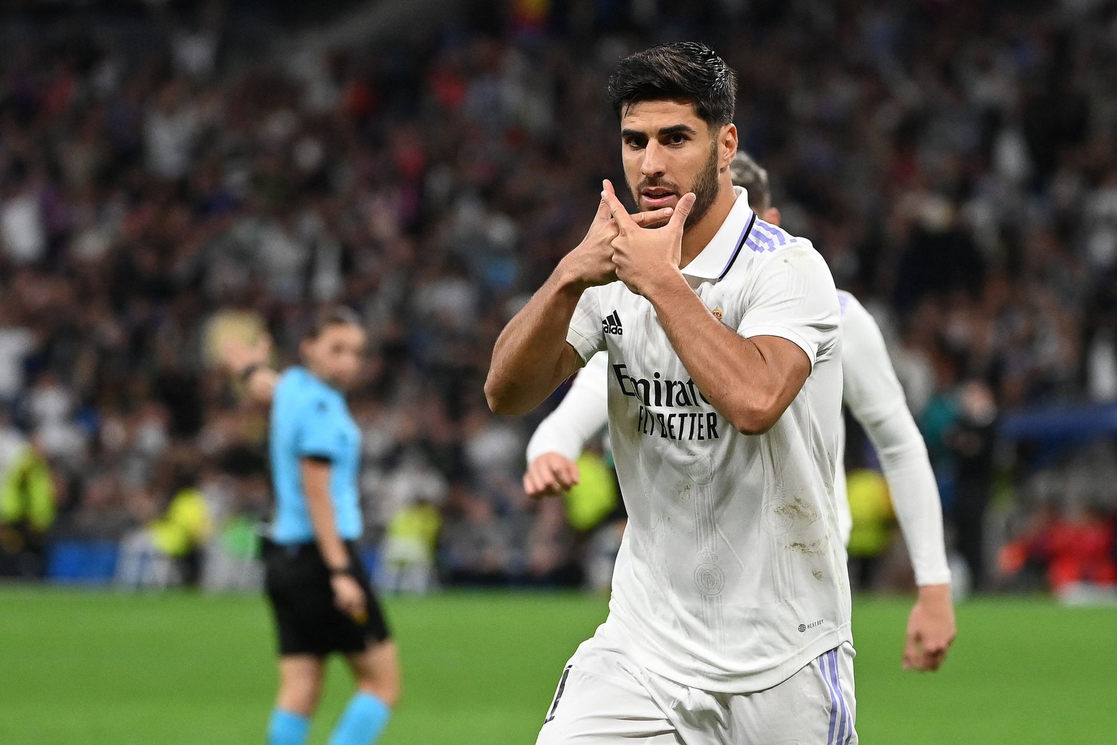 Asensio pode deixar o Real Madrid na próxima temporada, após ter sido pouco utilizado ao longo da temporada — Pierre-Philippe Marcou / AFP