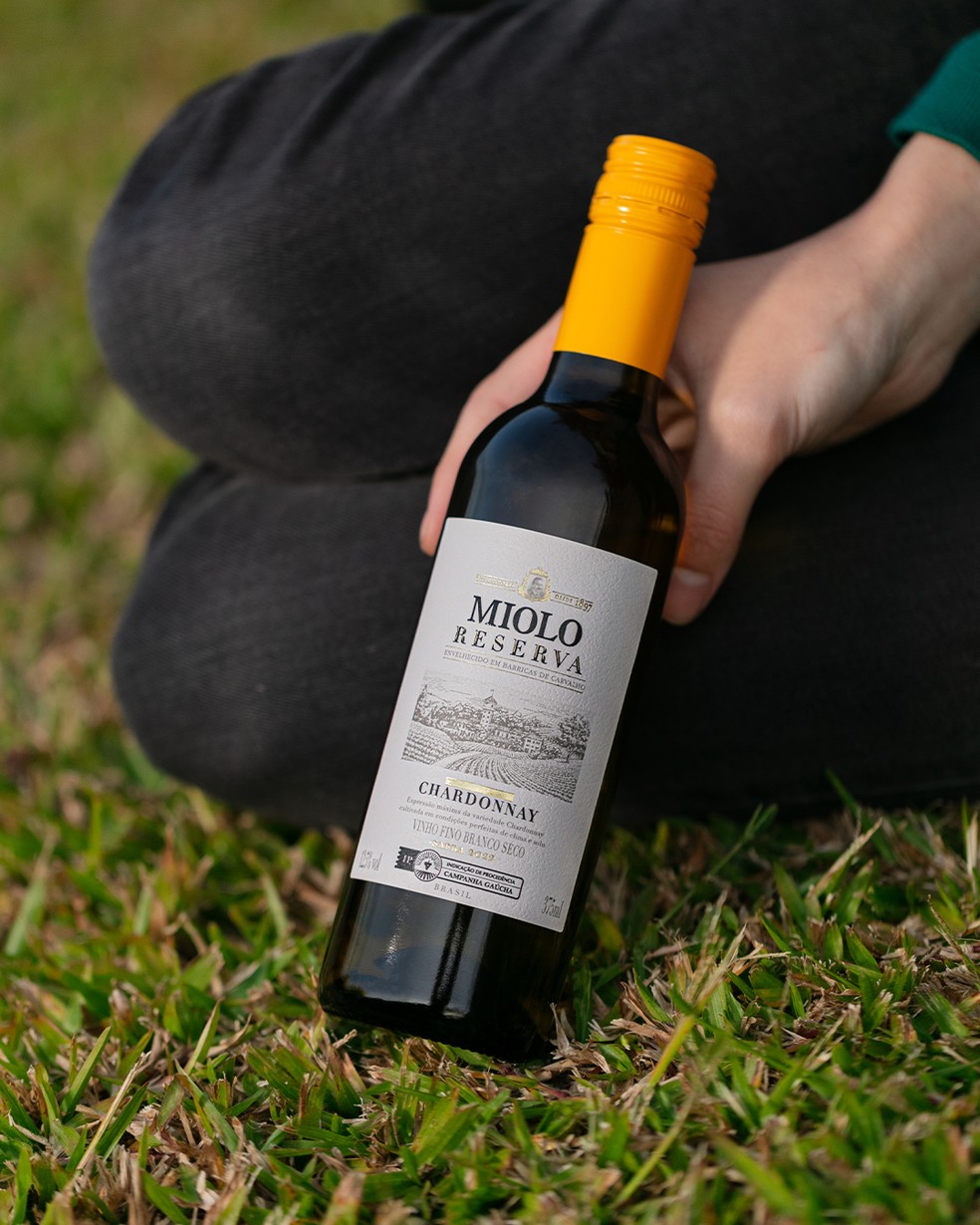 A meia-garrafa do Miolo Reserva Chardonnay — Foto: Divulgação