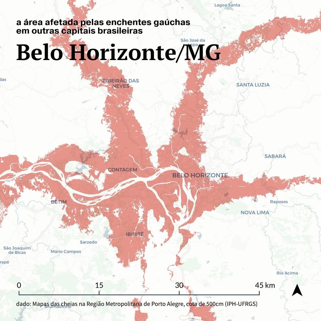 Projeção para Belo Horizonte — Foto: @urbideias + @versa.urb