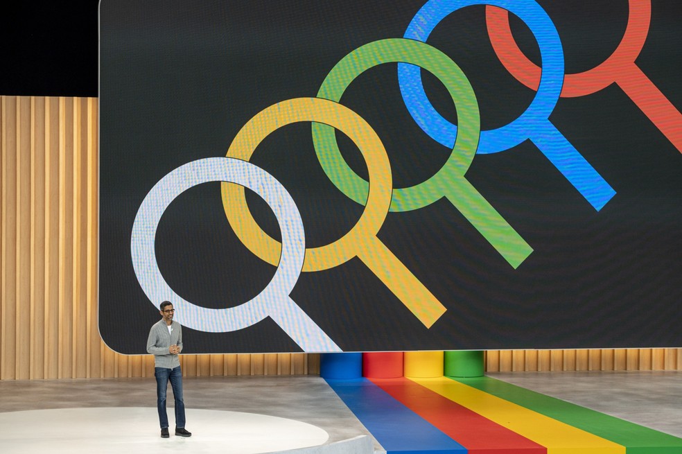 Conferência anual de desenvolvedores do Google em Mountain View, na Califórnia — Foto: Bloomberg