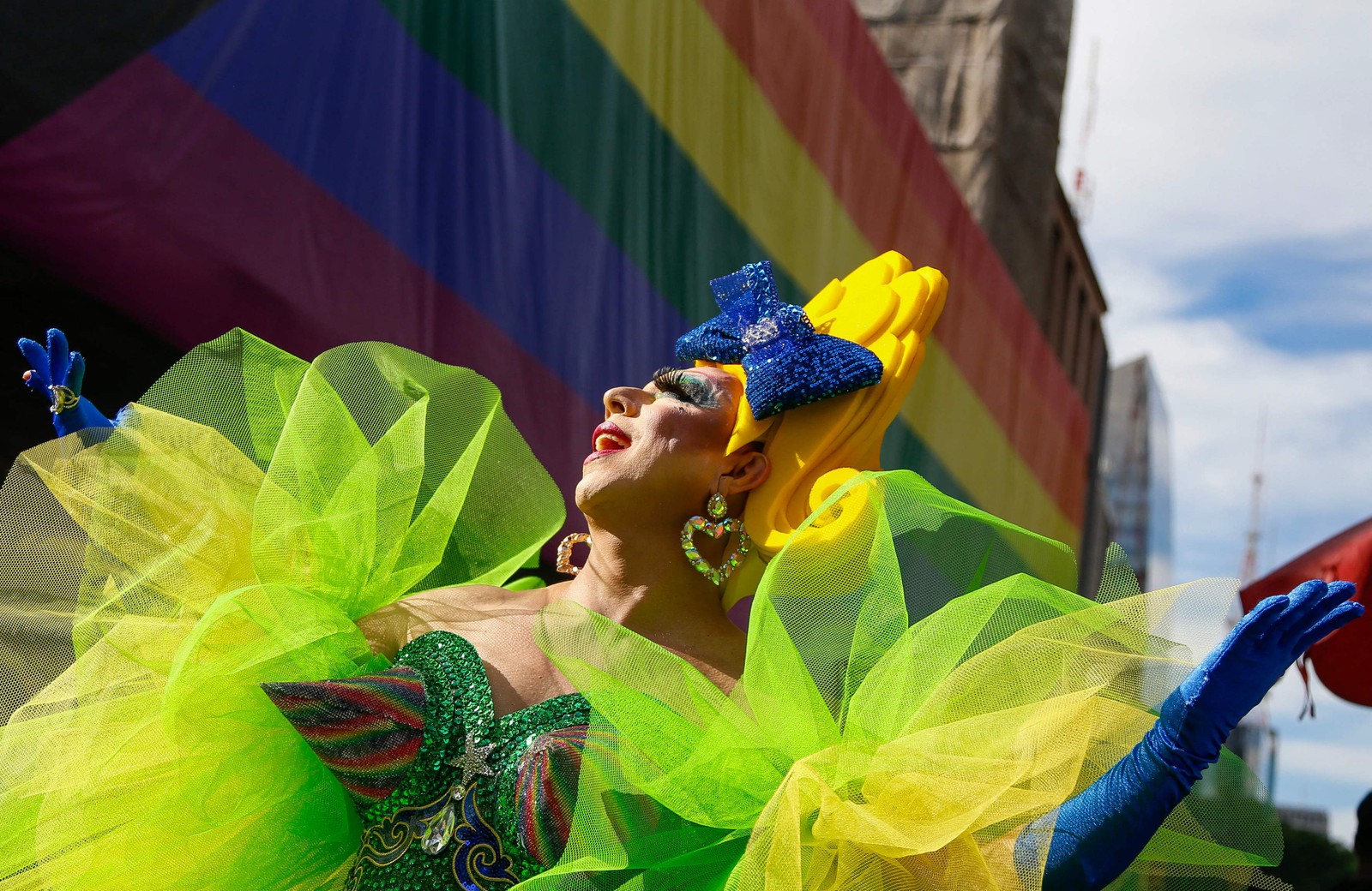 28ª Parada do Orgulho Gay em São Paulo, Brasil, no dia 2 de junho de 2024. — Foto: Miguel SCHINCARIOL / AFP