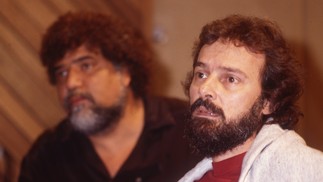 Michael Sullivan (esq.) e Paulo Massadas — Foto: Ricardo Chvaicer / Agência O Globo