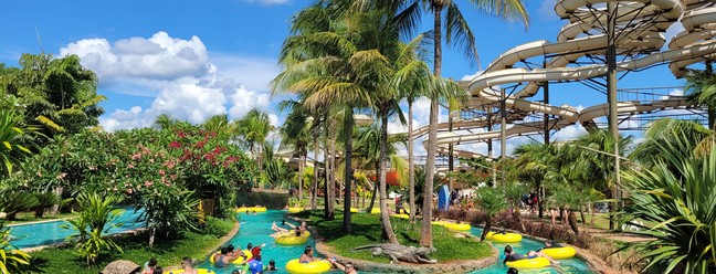 Parque aquático Hot Beach, em Olímpia, no interior de São Paulo — Foto: Eduardo Maia / O Globo