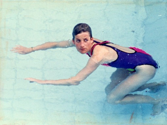 Princesa Diana na piscina do Copacabana Palace