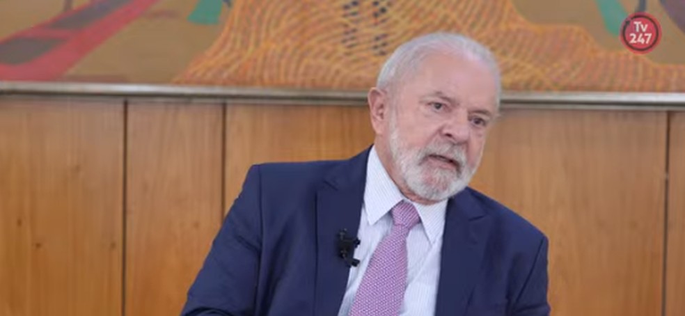 Lula em entrevista ao Brasil 247 — Foto: Reprodução/YouTube Brasil 247