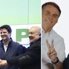 O governador Ratinho Júnior, o vice-prefeito Eduardo Pimentel e o prefeito Rafael Greca; o ex-presidente Jair Bolsonaro e o ex-deputado Paulo Martins - José Fernando Ogura/ Prefeitura de Curitiba e Reprodução