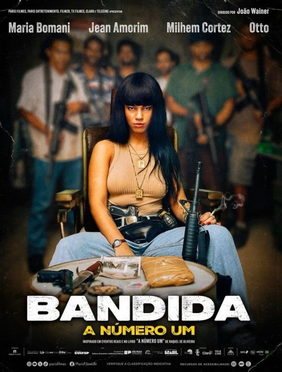 Cartaz do filme 'Bandida - A número um' — Foto: Reprodução