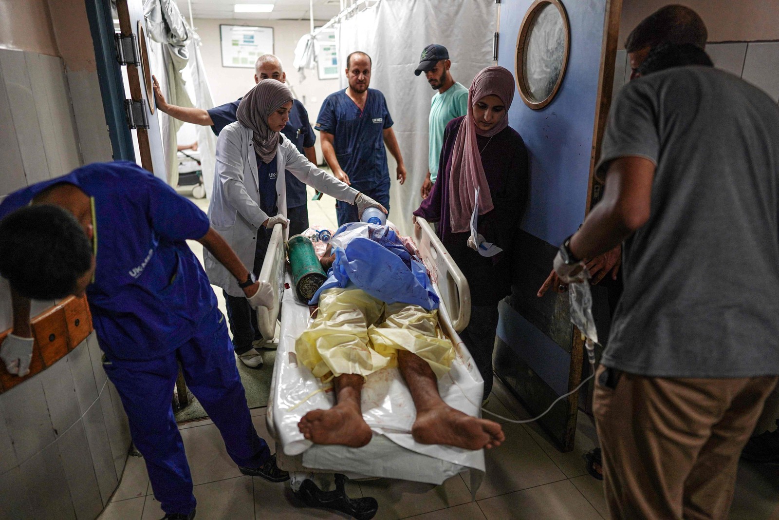 Pelo menos 87 pessoas morreram em Gaza nas últimas 48 horas, segundo o Ministério da Saúde do Hamas — Foto: Bashar Taleb/AFP
