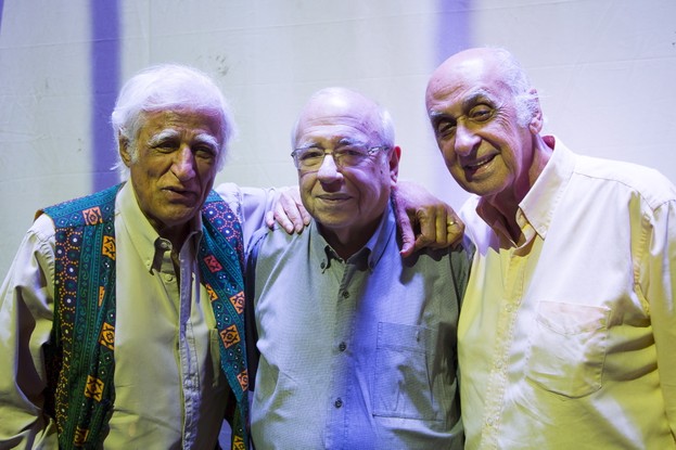 Os amigos Ziraldo, Luis Fernando Verissimo e Zuenir Ventura