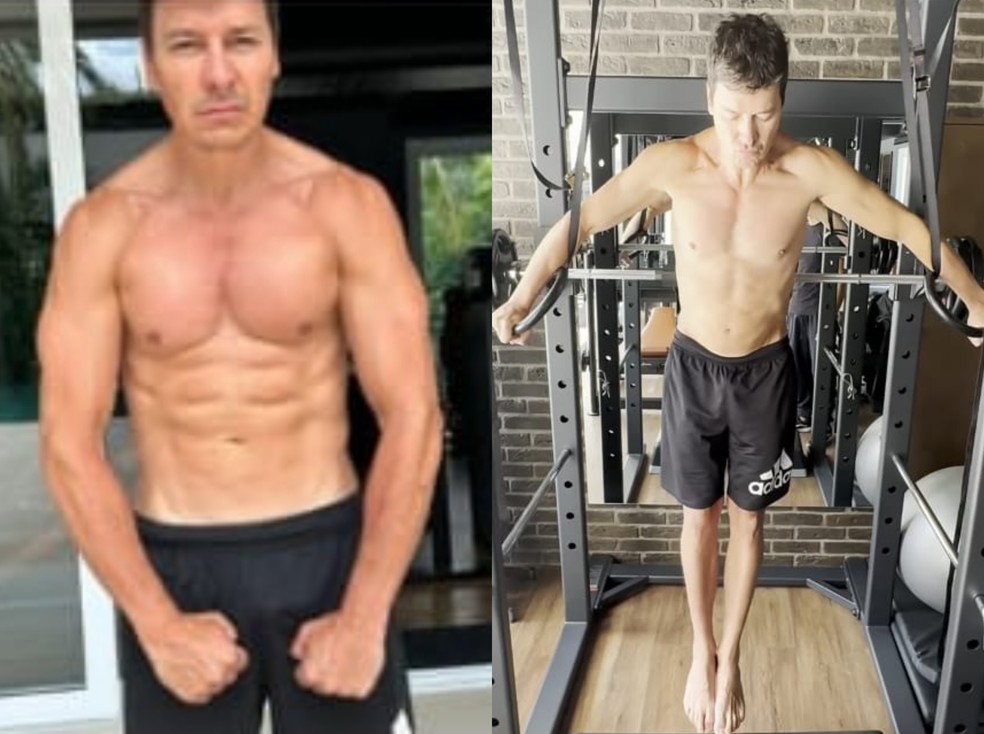 Corpo musculoso de Rodrigo Faro chamou atenção da web — Foto: Reprodução Instagram