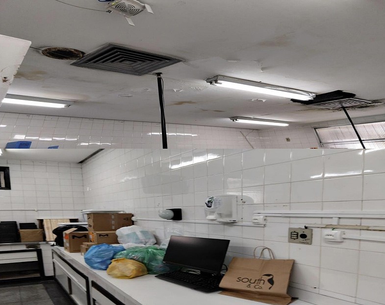 A visita técnica realizada em 2023 no Hospital do Andaraí constatou irregularidades — Foto: Reprodução