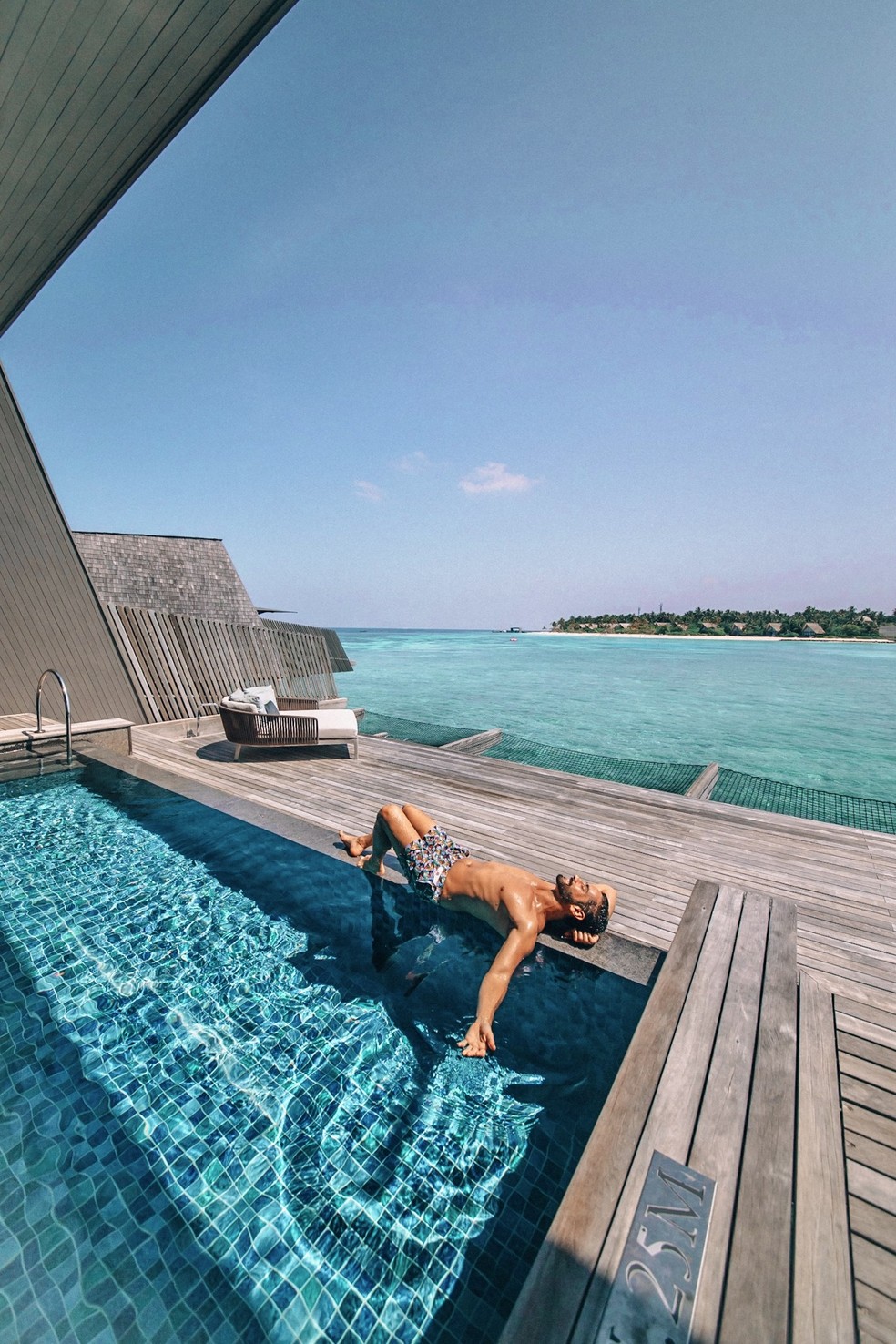 André já foi para hotel de luxo nas Maldivas cinco vezes — Foto: arquivo pessoal