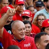 Ministro do Interior da Venezuela, Diosdado Cabello, durante marcha governista em Caracas - Pedro Rances Mattey / AFP