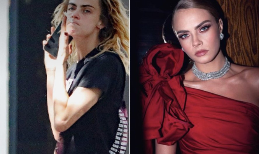 Cara Delevingne antes e no Oscar