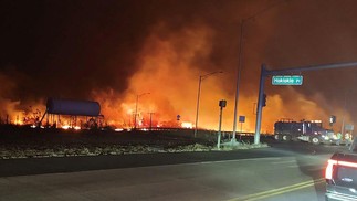 Incêndio em ilha do Havaí, nos EUA — Foto: AFP