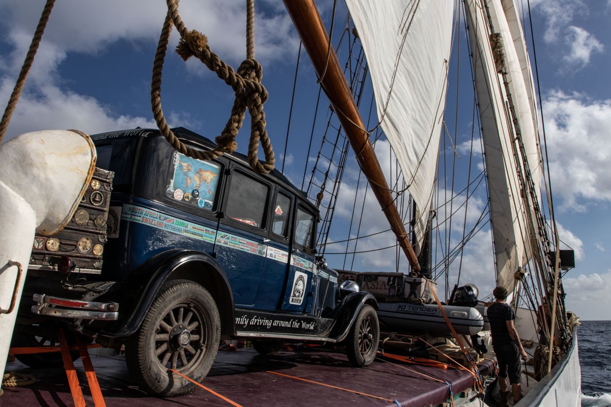 A volta à América do Sul foi em um cargueiro a vela, de 1920CHRISTOPH BOGNER