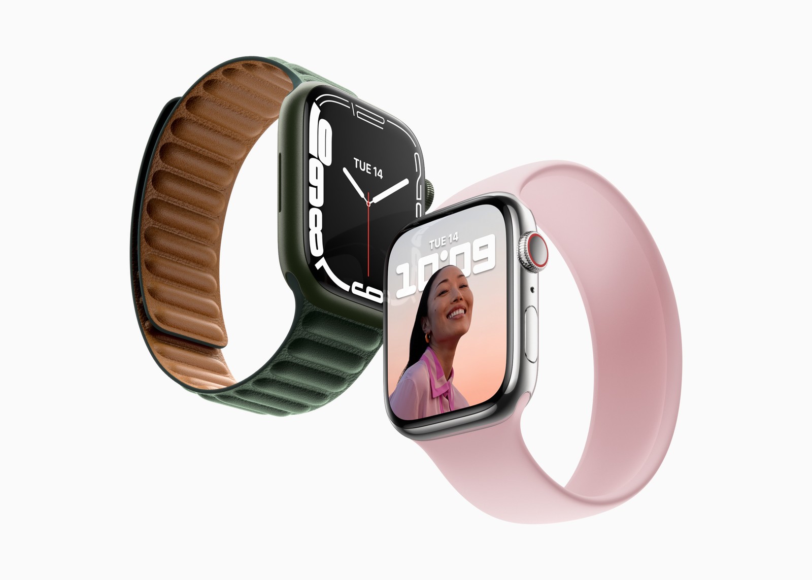 Apple lança nova versão 7 de seu relógio com pulseiras de várias coresDivulgação