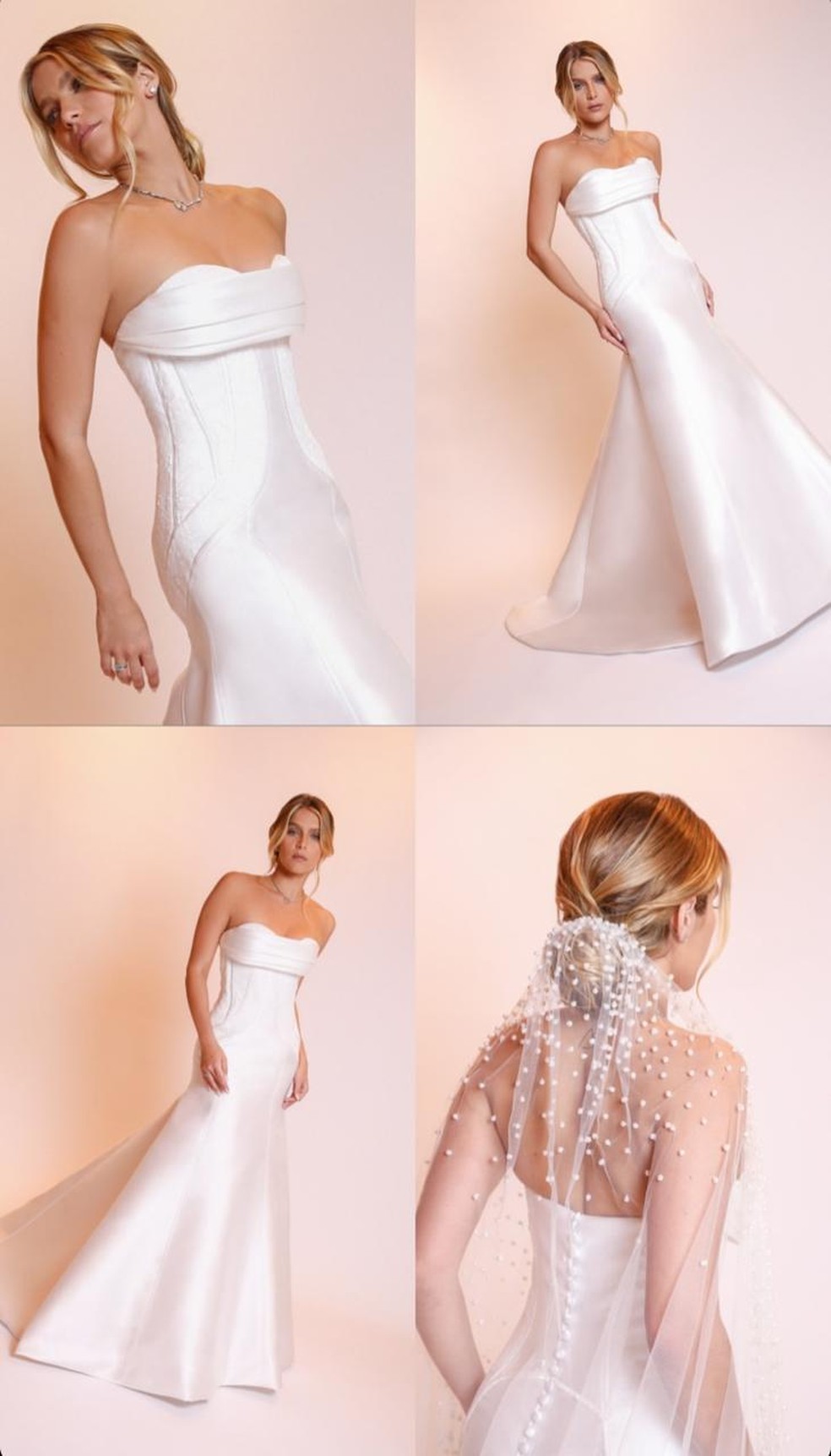 Isabella Santoni revela detalhes de seu vestido de casamento — Foto: Reprodução / Instagram