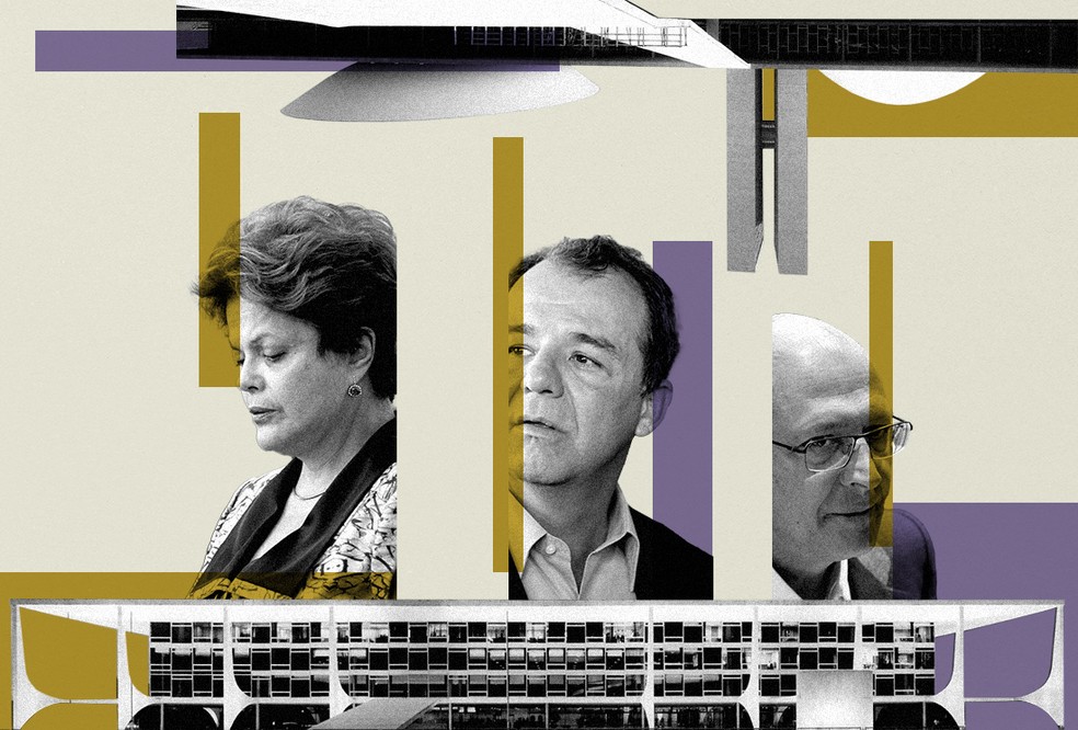 Políticos em xeque — Foto: Arte / O Globo