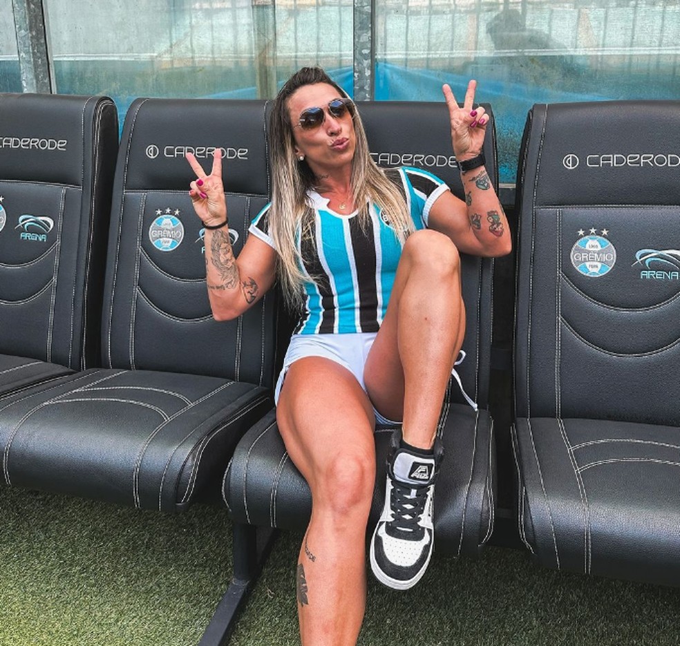 Cíntia Goldani era torcedora do Grêmio — Foto: Reprodução/Instagram
