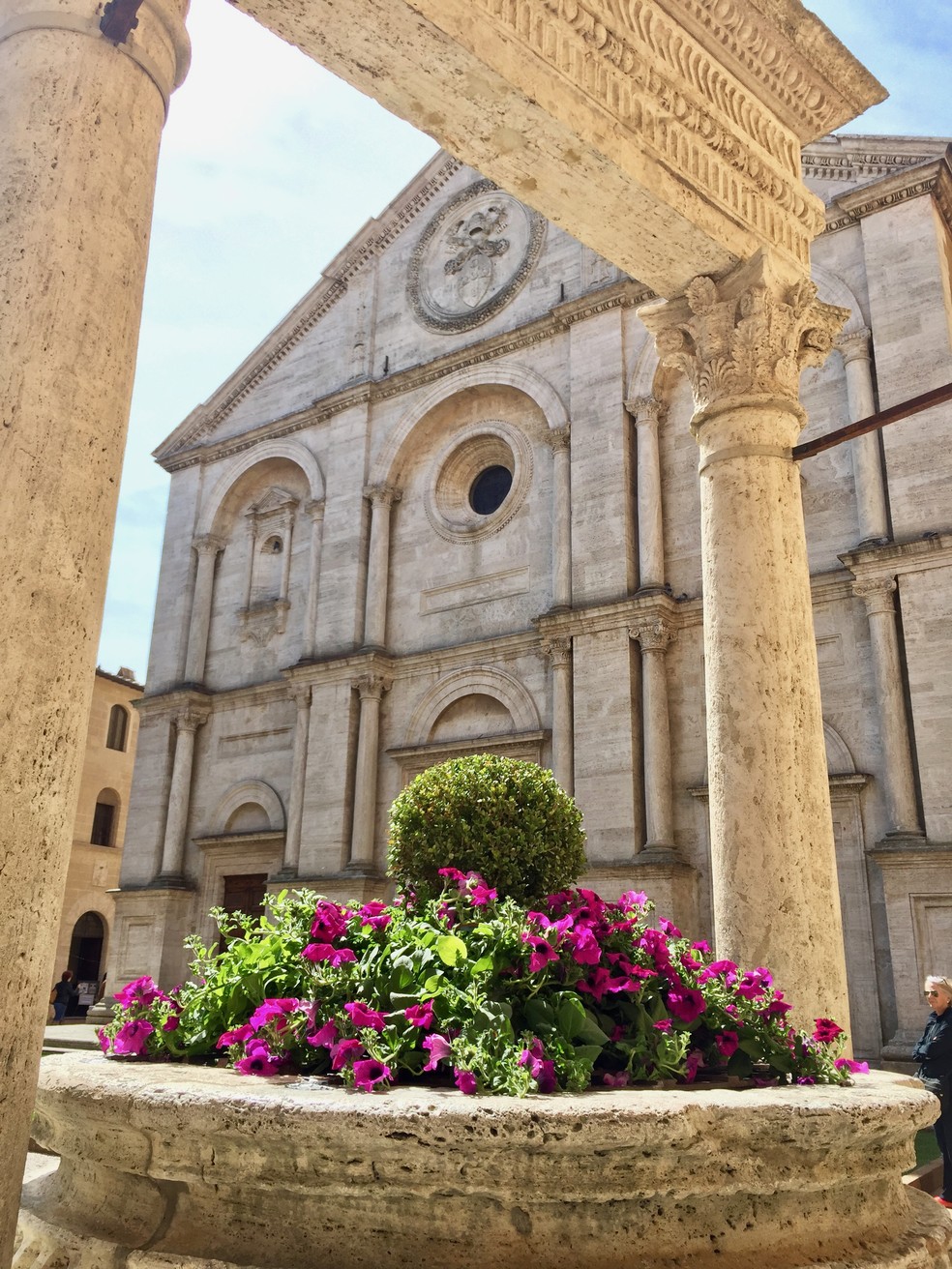 Fachada da Catedral de Pienza, na Piazza Pio II, a praça central da cidade, no sul da Toscana, na Itália — Foto: Reprodução / Pixabay