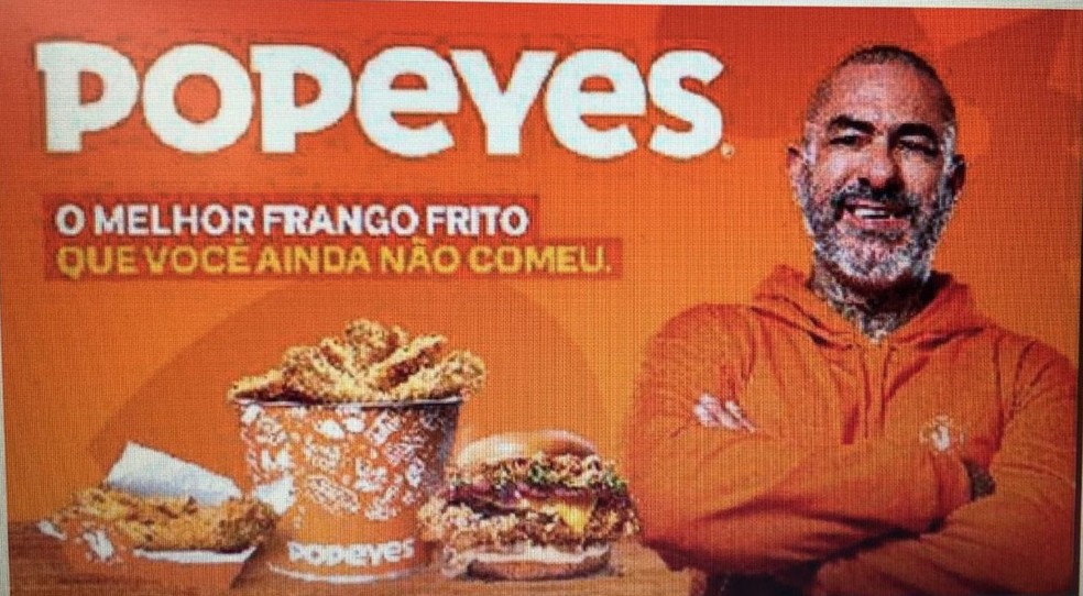 Anúncio da Popeyes foi alvo do KFC no Conar — Foto: Reprodução